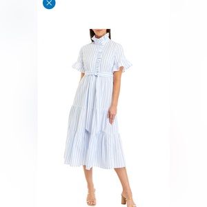 Crown & Ivy Stripe Ruffle Tiered Dress